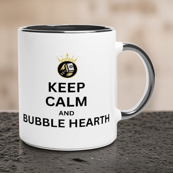 Chivalrous WoW Paladin Mug - 'Keep Calm and Bubble Hearth' - Ideal for Gamers, Hot Drink Connoisseurs, Unique Gift for Fantasy Lovers