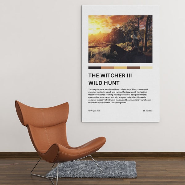 Mystical Witcher III: Wild Hunt Poster - Embrace the Path of the Witcher - Fanart - Collector's Item - With or without Frame