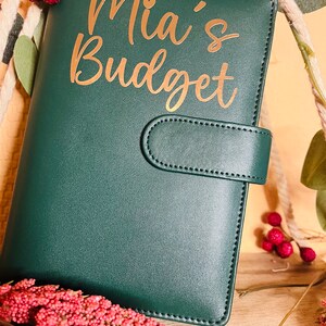 Budgetbinder Starterset Elegant in dunkelgrün inkl. Umschlägen, Budgetsheets und Zubehör für die Umschlagmethode Bild 9