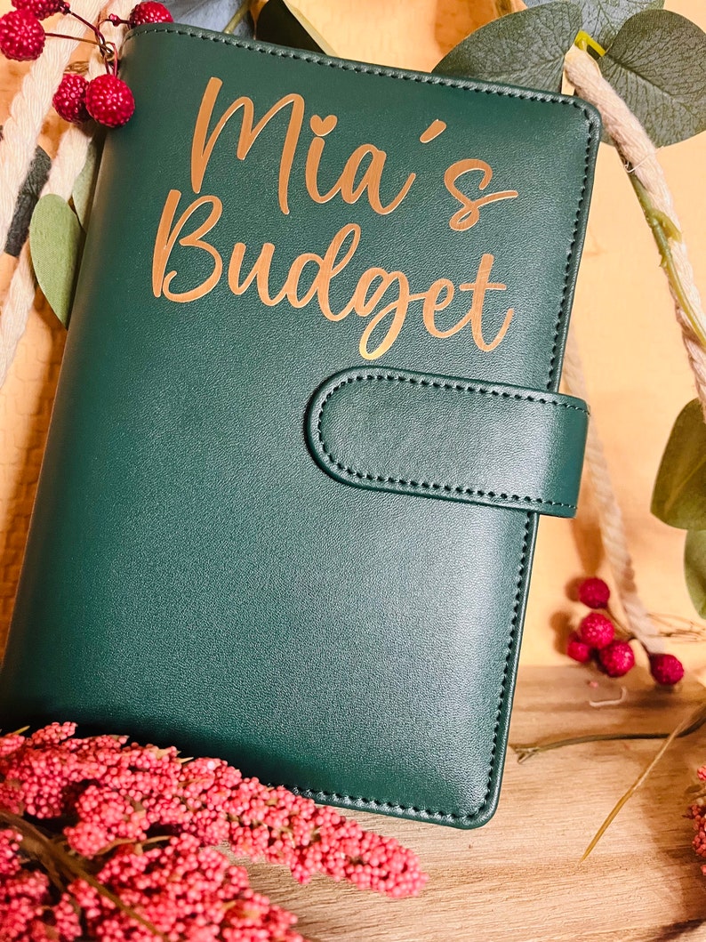 Budgetbinder Starterset Elegant in dunkelgrün inkl. Umschlägen, Budgetsheets und Zubehör für die Umschlagmethode Bild 9