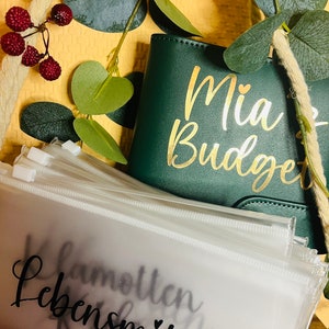 Budgetbinder Starterset Elegant in dunkelgrün inkl. Umschlägen, Budgetsheets und Zubehör für die Umschlagmethode Bild 5