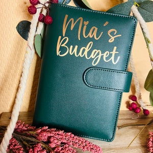 Budgetbinder Starterset Elegant in dunkelgrün inkl. Umschlägen, Budgetsheets und Zubehör für die Umschlagmethode Bild 1