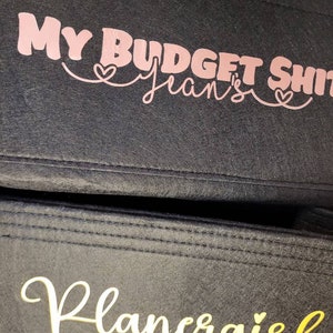 Organizer Filz My Budget Shi, Schreibtisch Organizer, Budgetorganizer, Taschenorganizer, Personalisiert Bild 10