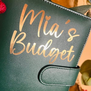 Budgetbinder Starterset Elegant in dunkelgrün inkl. Umschlägen, Budgetsheets und Zubehör für die Umschlagmethode Bild 3