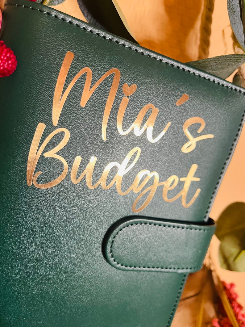 Budgetbinder Starterset Elegant in dunkelgrün inkl. Umschlägen, Budgetsheets und Zubehör für die Umschlagmethode Bild 3