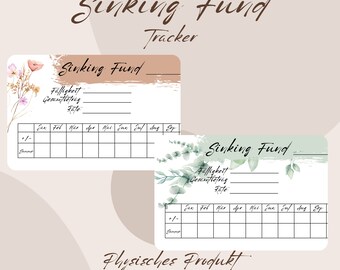 Budget Sinking Fund, Tracker - Ausgabentracker - für die A6 Umschläge für die Umschlagmethode - tracke deine Ausgaben - auch als Sets