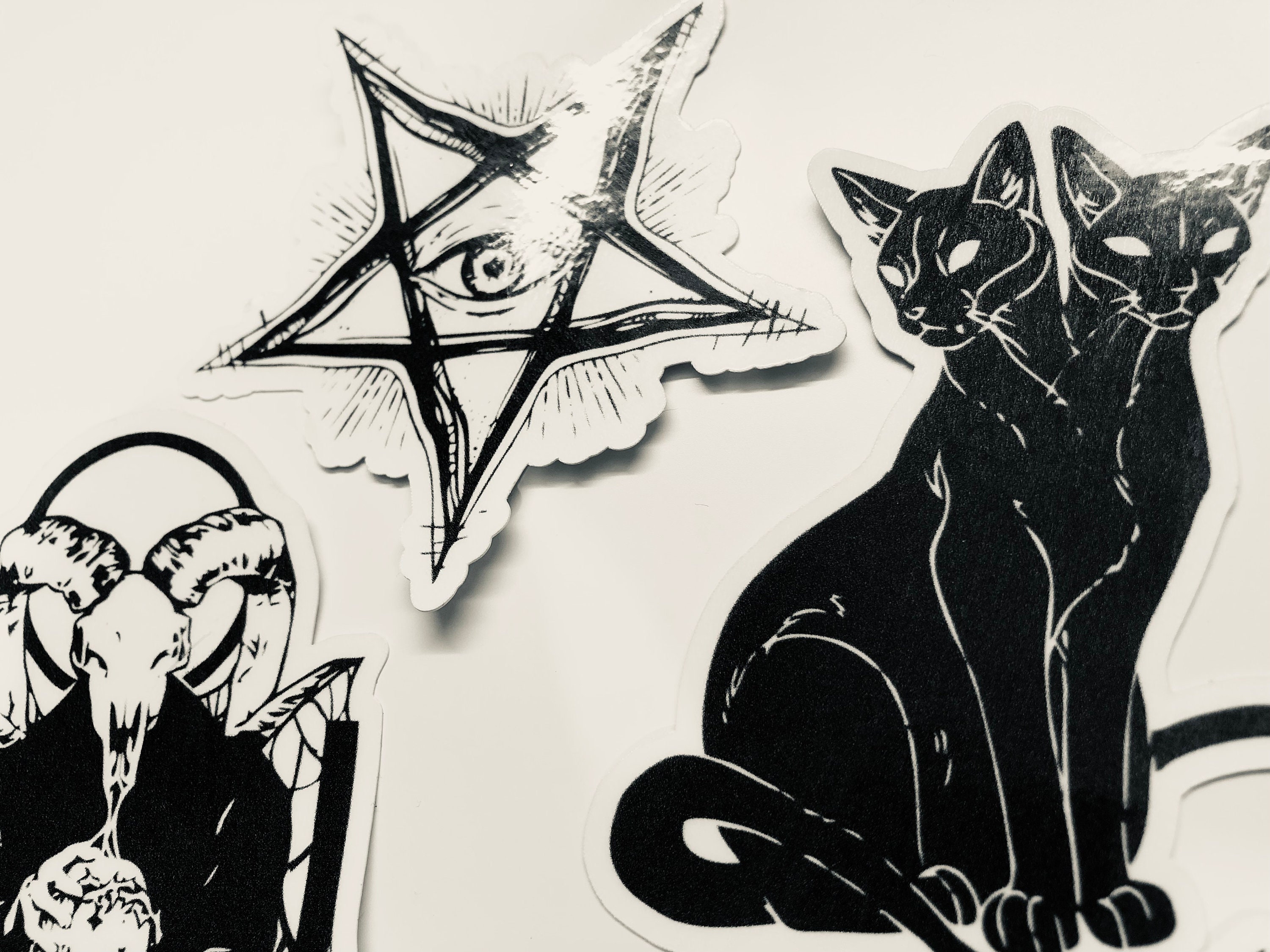 Dark Side Vinyl Sticker Pack, Illustration Vinyl Stickers, Waterproof ...
