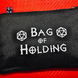 RPG Dice Bag, Borsa di Holding, RPG, Ruolo Critico, TTRPG, Roll Playing, Regalo per lui, Regalo per lei