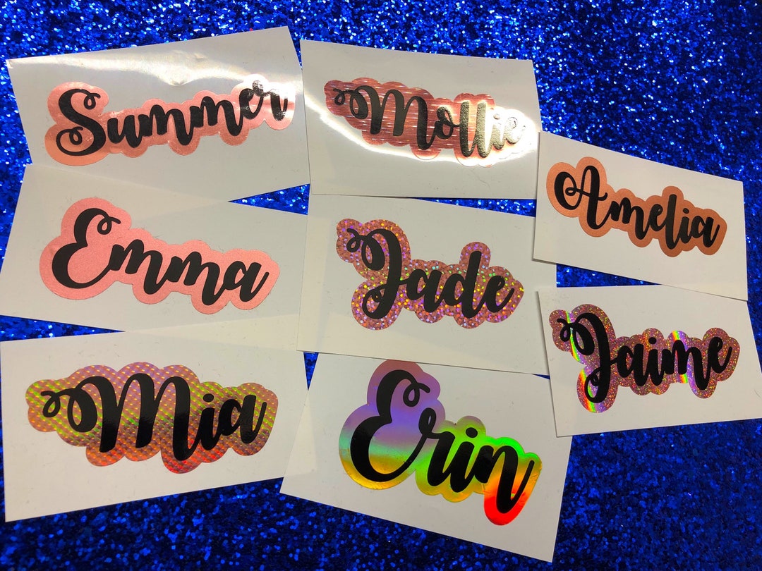 Personalised Two Layer Decals, Laptop Decal, Car Decal, MacBook ...