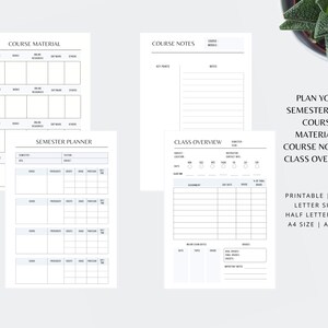 Student Planner Printable Academic Planner Printable Study | Etsy