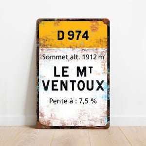 Mont Ventoux - Tour de France in stile vintage Fietsbord - Cadeau voor fietser