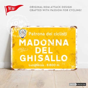 Madonna del Ghisallo - Insegna ciclistica Il Lombardia in stile vintage - Regalo per ciclista