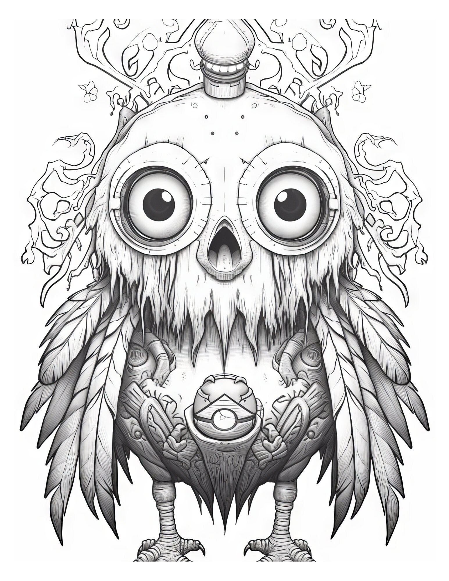 Creepy Cute Animals Coloring Book - Etsy