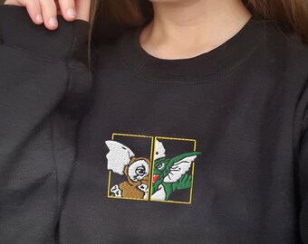 Embroidered Gremlins Sweatshirt | Gremlins movie | Gizmo sweatshirt | Christmas sweatshirt | Christmas embroider | Gremlins embroidery