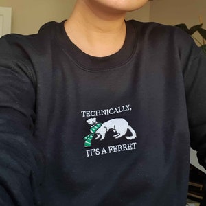 Embroidered Draco Sweatshirt | Draco Ferret | Draco Sweater | HP | Potter sweatshirt