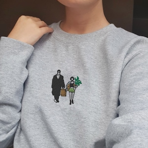 Embroidered Leon Professional Sweatshirt | Leon Professional Crewneck | Leon and Mathilda | Leon movie gift | Movie lover gift