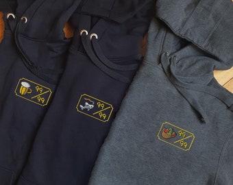 Sudadera con capucha bordada de Runescape / Sudadera con capucha OSRS