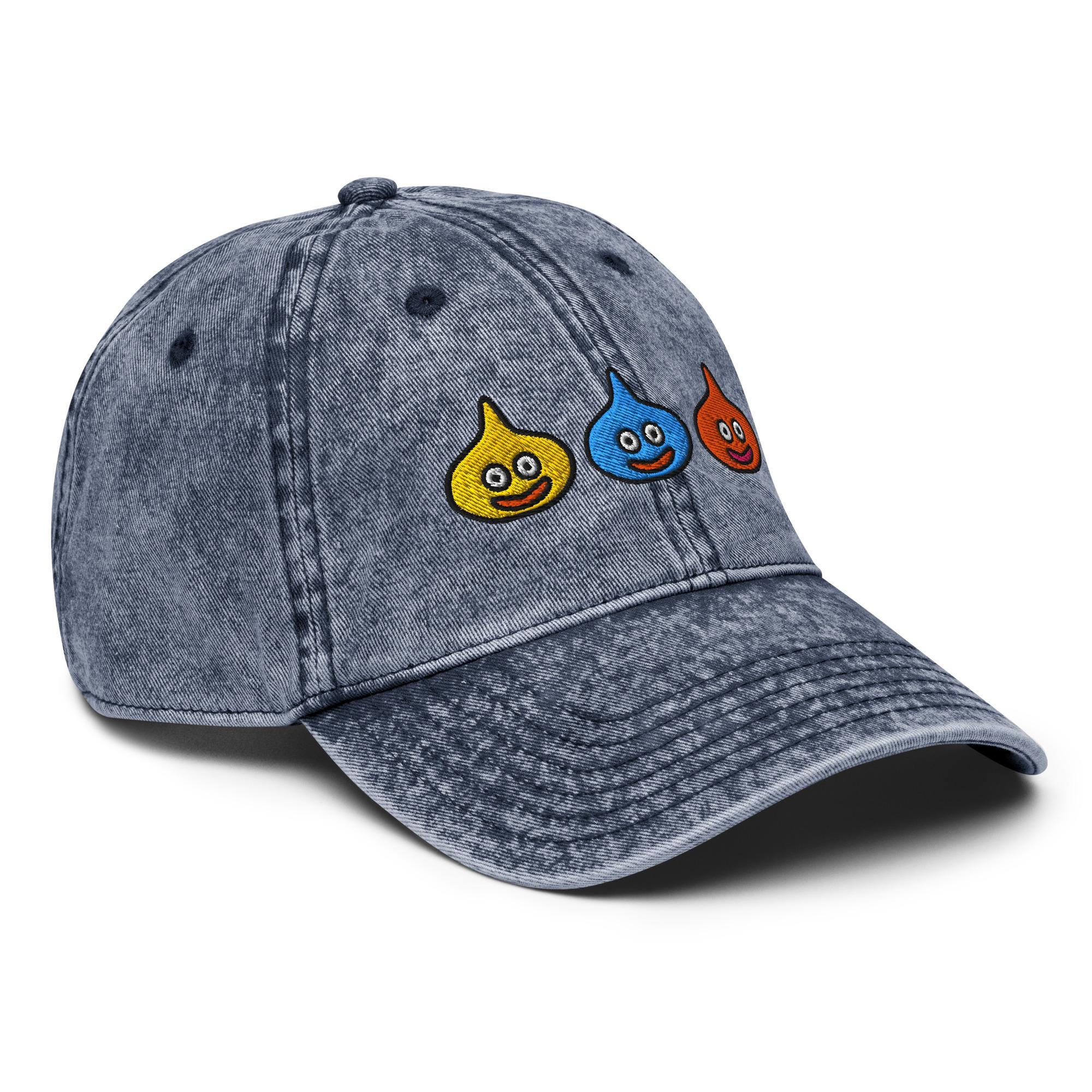 Embroidered Dragon Quest Cap | Slime Cap - Etsy