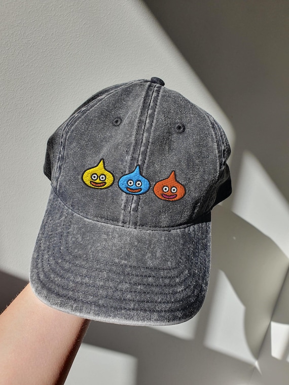 Embroidered Dragon Quest Cap | Slime Cap - Etsy
