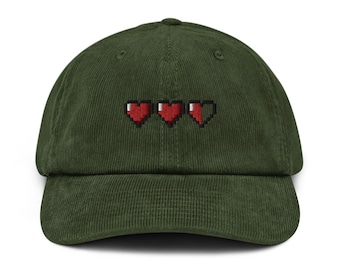 Embroidered Zelda Corduroy hat | TOTK hat | Zelda cap | Zelda hat