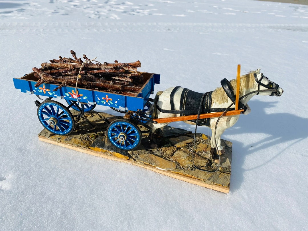 Home Decoration Car, Handmade Horse Carriage, Old Style Car Miniature