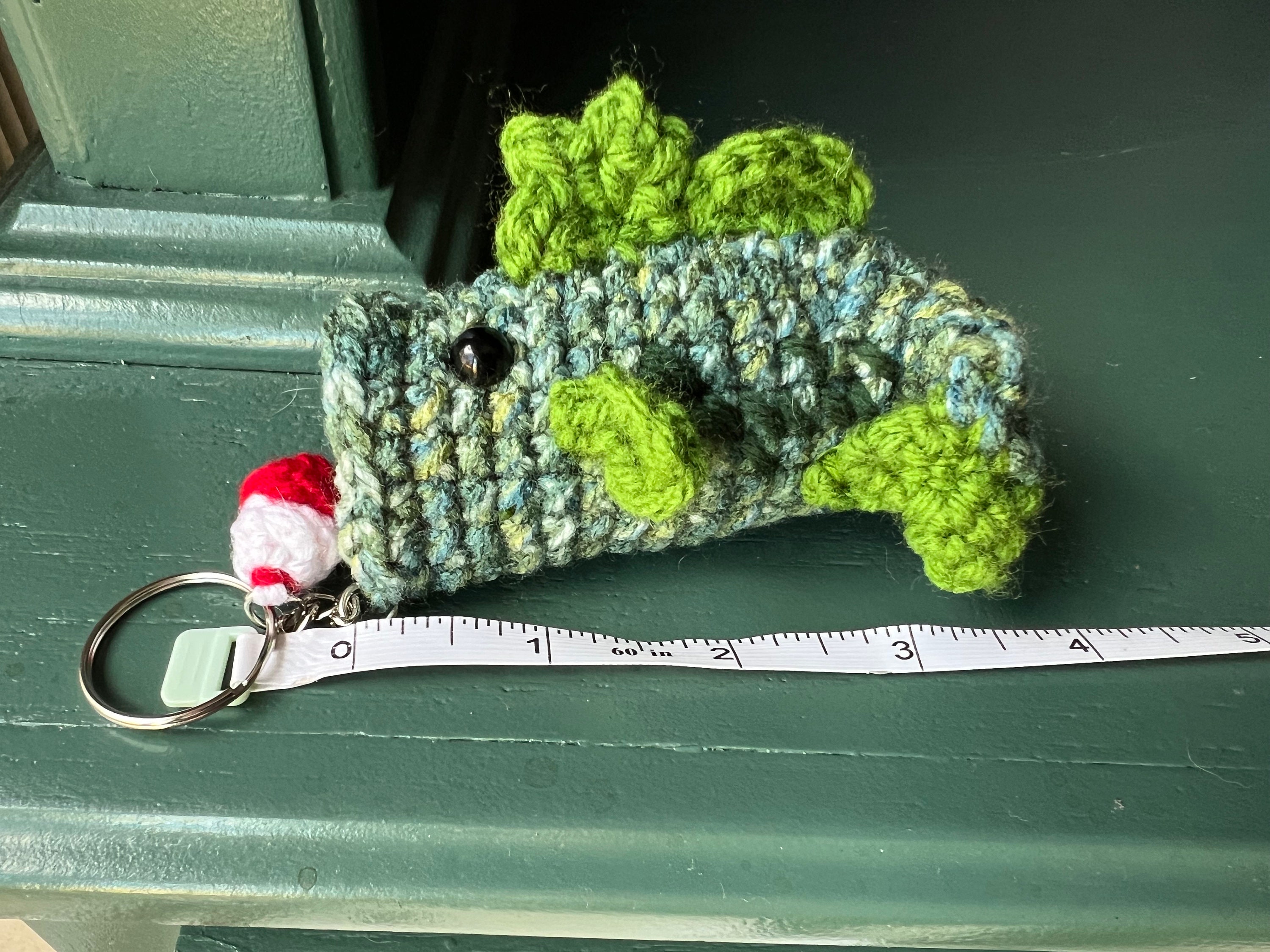 Crochet Bass Fish Keychain - Etsy