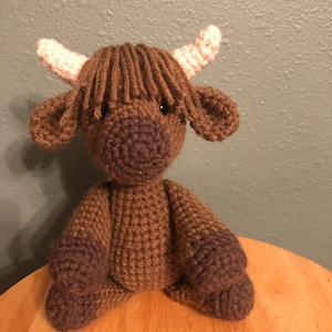 Scottish Cow Highland Coo Amigurumi