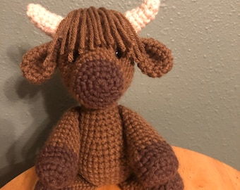Scottish Cow Highland Coo Amigurumi