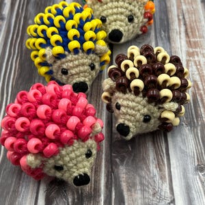 Crochet Beaded Hedgehog