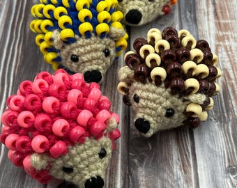 Crochet Beaded Hedgehog