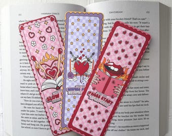 Spicy Book Trope Bookmarks, Book Lover, Book Club Gift, Romance Readers, Bookish Gift, Spicy Reader, Cute Bookish Gift, Smut Bookmark