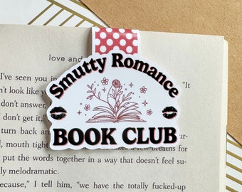 Smutty Romance Book Club Magnetic Bookmark, Book Lover Magnetic Bookmark, Book Club Gift, Romance Readers, Bookish, Spicy Bookmark