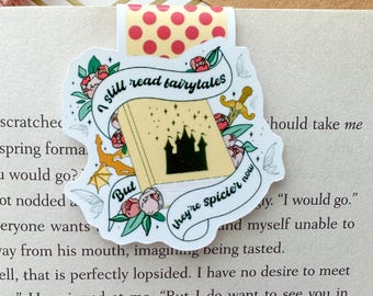 I Still Read Fairytales but They're Spicier Now Magnetic Bookmark, Book Lover, Book Club Gift, Romance Readers, Bookworm, Bookish Gift