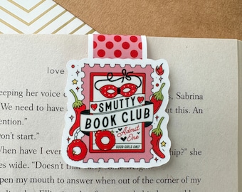 Smutty Book Club Ticket Magnetic Bookmark, Book Lover Cute Magnetic Bookmark, Book Club Gift, Romance Readers, Bookworm, Bookish Gift
