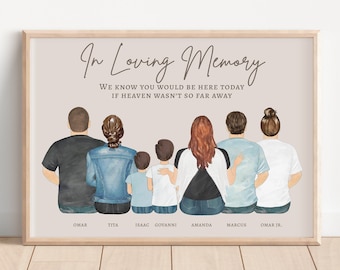 Personalized Photo Memorial A Letter From Heaven For Loss Loved Ones