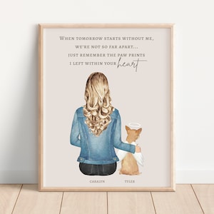 CHIHUAHUA LOSS PRINT, Personalized Chihuahua Portrait, Pet Owner Sympathy Gift, Chihuahua Loss, Angel Pet in Heaven, Dog Owner Memorial Gift