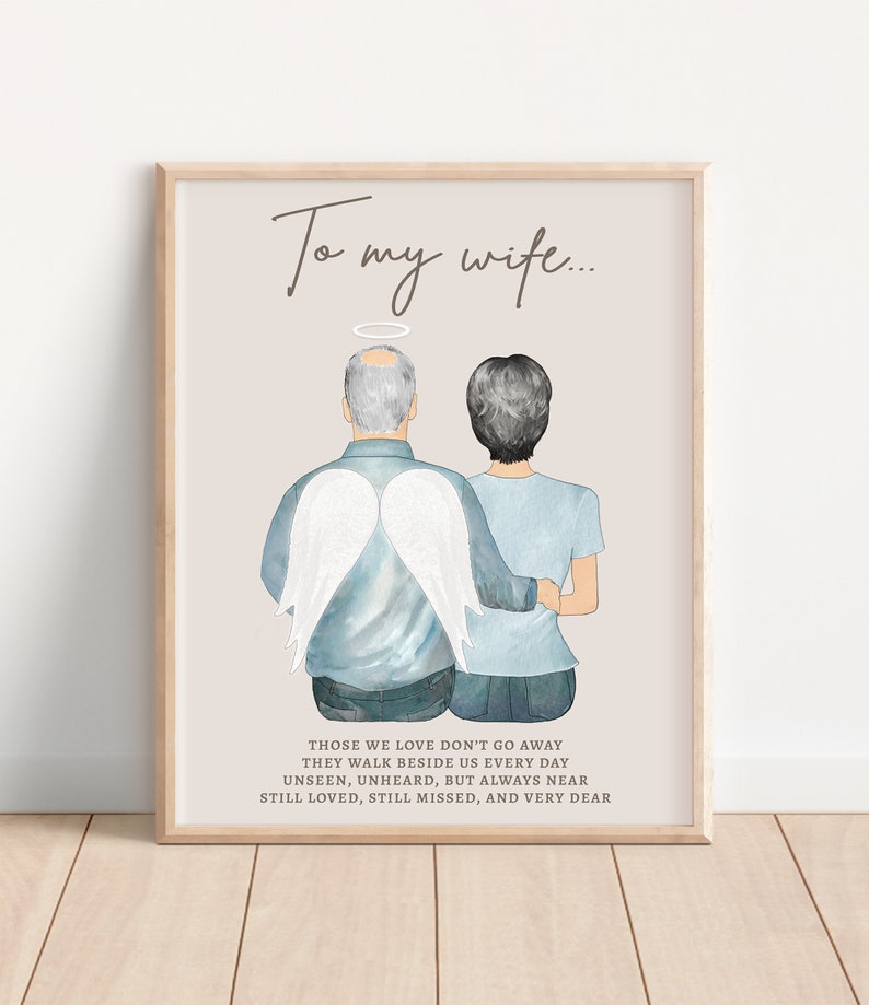 HUSBAND MEMORIAL GIFT Loss of Wife Personalized Memorial Etsy
