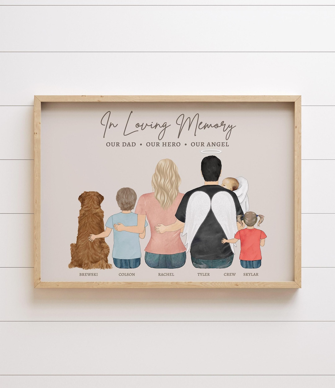 DAD MEMORIAL PRINT, Loss of Father Gift for Family, Loved One ...