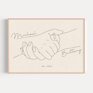 Regalo del primer aniversario, regalo para parejas, regalo personalizado, regalo de aniversario para él, regalo para novio, regalo de larga distancia, póster personalizado
