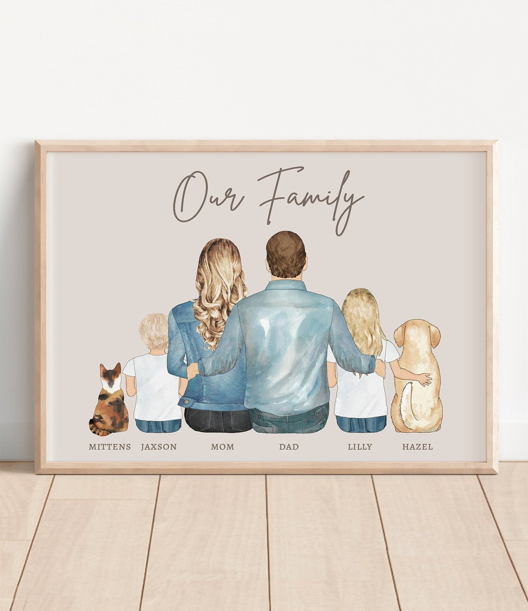 Personalized Family Print, Mom Gift From Daughter, Birthday Gift From ...
