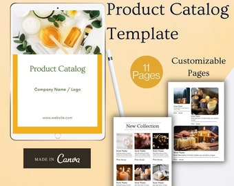 Product Catalog Template Canva | Wholesale Line Sheet (Instant Download)