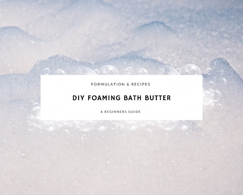 DIY Foaming Bath Butter Base Pdf Ebook 5 Recipe DIY Etsy