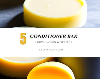 DIY Conditioner Bar Recipe | 5 Natural Haircare Recipes (Digital Download)