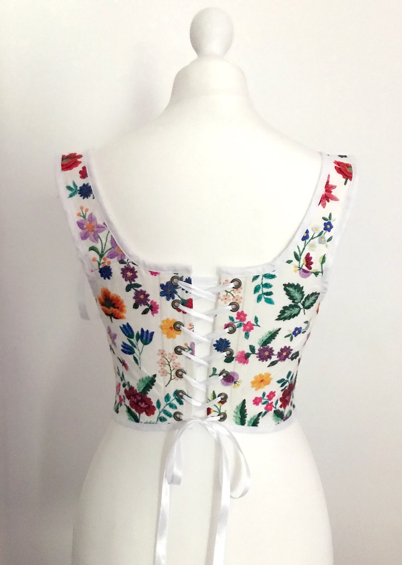READY TO SHIP 18th Century Corset Stays Cottagecore Floral - Etsy