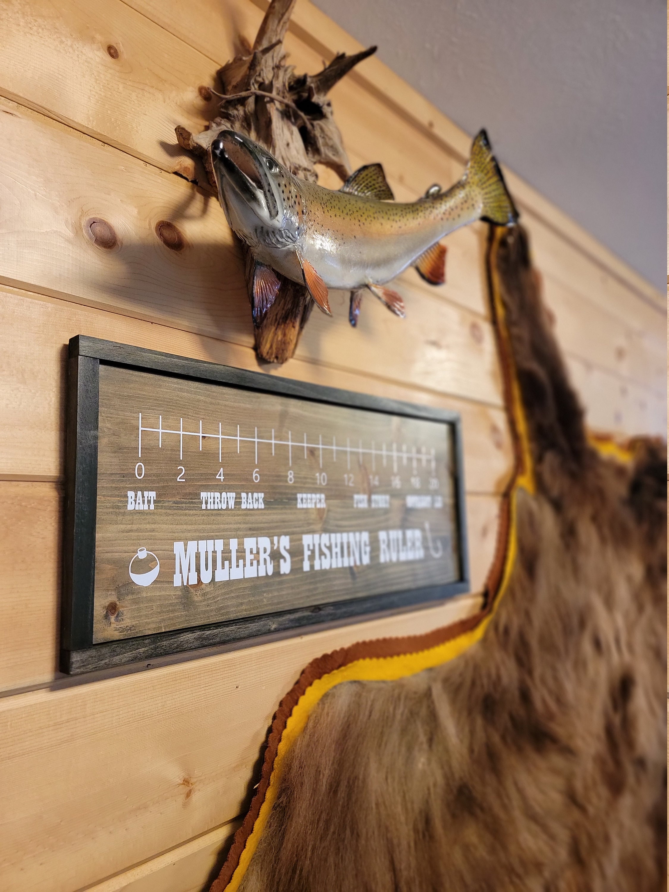 Fish Ruler Advertising Custom Fishing Ruler Sign - Etsy
