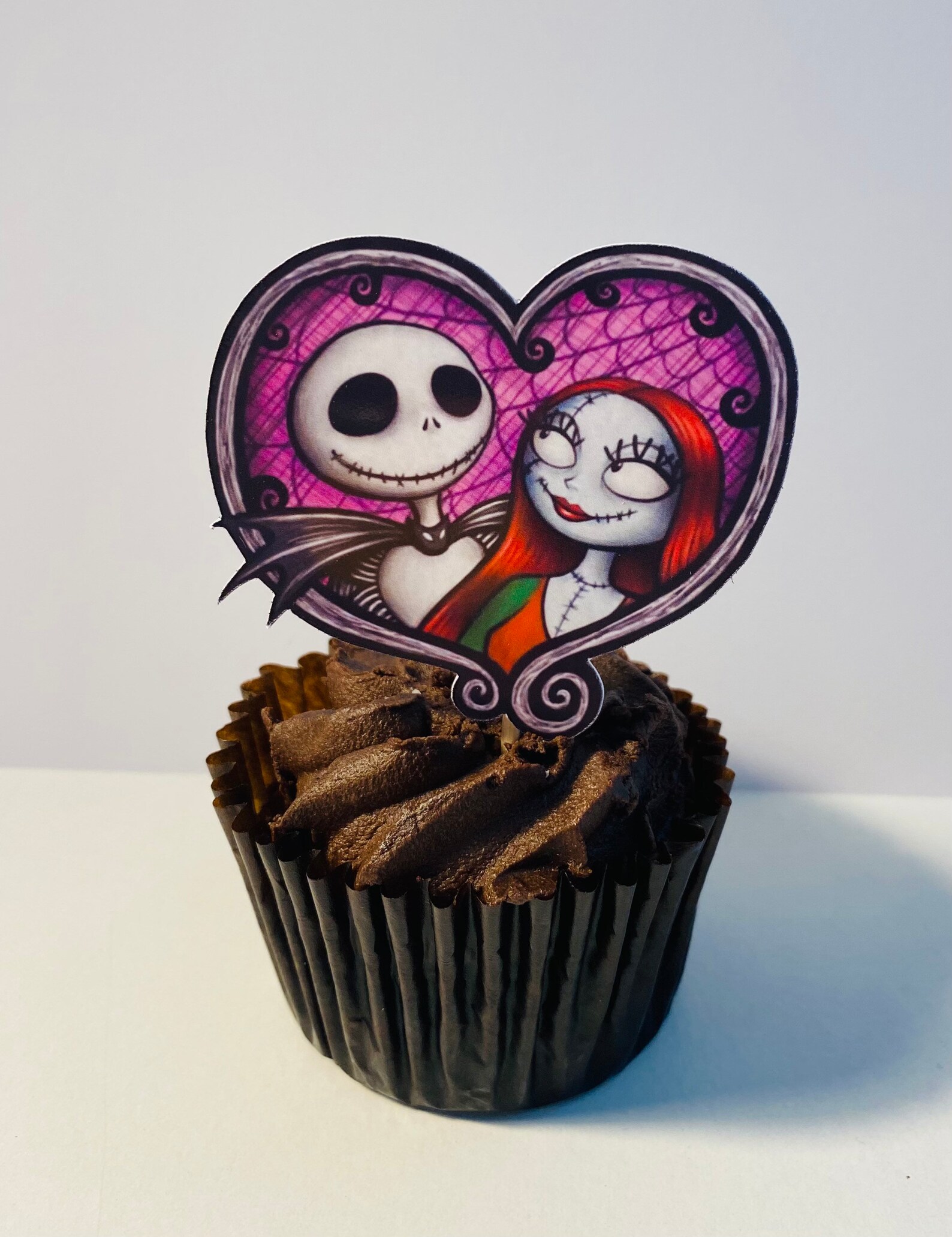 The nightmare before Christmas cupcake toppers | Etsy