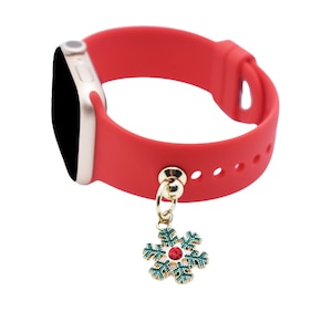 Smart Watch Band Christmas Snowflake Charms Fashion Decorative AppleWatch Samsung Band Buddy MagicBand Charm Stud Watch Bling Christmas gift