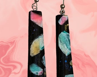 Summer Space Polymer Clay Earrings/Gifts for Her/Birthday Gift