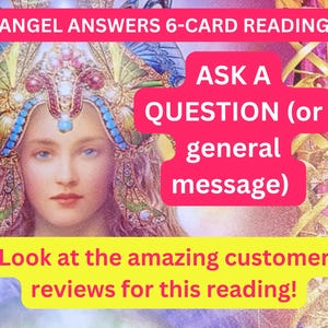Engel ANTWOORDEN Tarot (Oracle) Kaartlezen (6 kaarten) | EEN VRAAG | Kaarten beantwoorden je vraag | Tarotlegging | Snelle levering! |