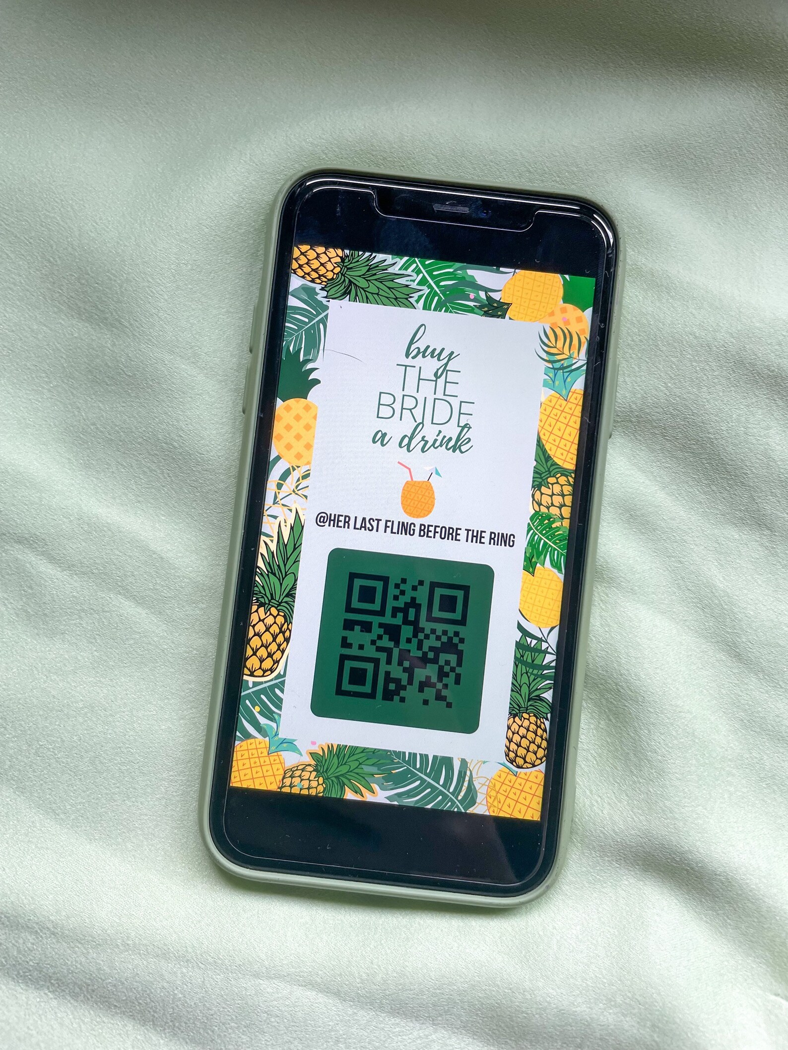 Buy the Bride a Drink QR Code Bachelorette Party QR Code Etsy